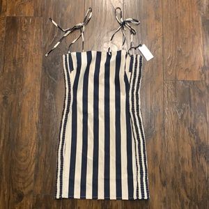 Astr Striped Mini Dress